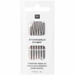 Sticknadeln Stärke 16 ohne Spitze nickelfrei - 6 Stück - Rico Design