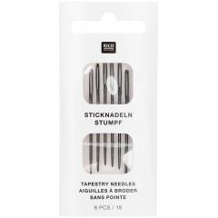 Sticknadeln Stärke 18 ohne Spitze nickelfrei - 6 Stück - Rico Design