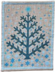 Fremme Stickpackung - Weihnachtsbaum blau 56x42 cm