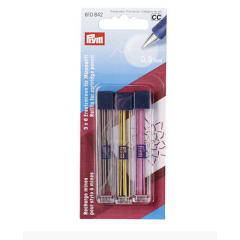 Ersatzminen für Minenstift 0,9 mm gelb, schwarz, pink - Prym