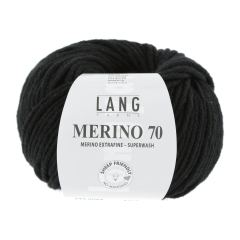 Lang Yarns Merino 70 - schwarz (0004)
