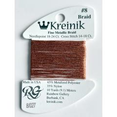 Kreinik Very Fine Braid #8 027 – Orange