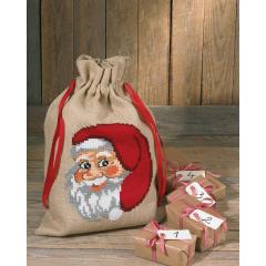 Permin Stickpackung - Geschenkesack Weihnachtsmann