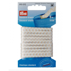 Standard-Elastic 5 mm weiß - 5 m-Karte - Prym