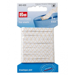 Flach-Elastic 6 mm weiß - 3 m-Karte - Prym