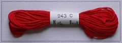 Soie dAlger Seidenstickgarn - Farbe 943 rot extra