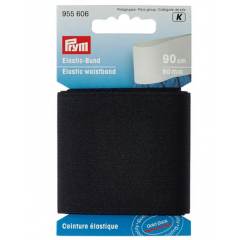 Elastic-Bund 60 mm schwarz - 0,9 m-Karte - Prym