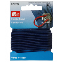 Elastic-Kordel 2,5 mm marine - 3 m-Karte - Prym