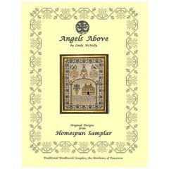 Stickvorlage Homespun Samplar - Angels Above