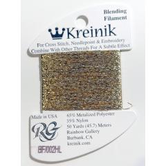 Kreinik Blending Filament 002HL – Gold High Lustre