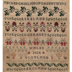 Cross Stitch Antiques - British Isles Band Sampler