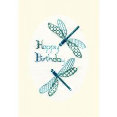 Bothy Threads Stickpackung - Greeting Card - Dragonfly