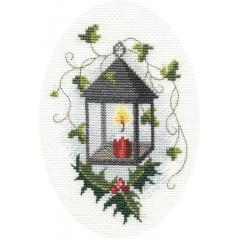 Bothy Threads Stickpackung - Christmas Card - Lantern