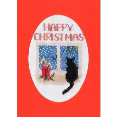 Bothy Threads Stickpackung - Christmas Card - Christmas Cat