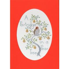 Bothy Threads Stickpackung - Christmas Card - A Partridge In A Pear Tree