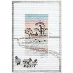 Bothy Threads Rose Swalwell - Misty Mornings Snowy Sheep