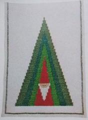Fremme Stickpackung - Läufer Weihnachtsmann 21x100 cm
