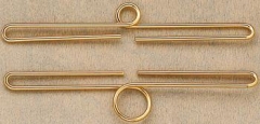 Dekobügel / Aufhängung Breite 5 cm, goldfarben, 2-teilig