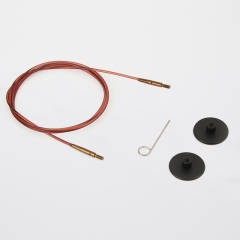 KnitPro Seil für Nadelspitzen 40 cm braun
