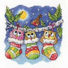 Heritage Crafts Stickpackung - A Christmas Hoot