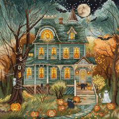 Stickvorlage Leti Stitch - Haunted House incl. Fledermaus-Treasure