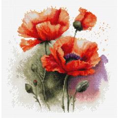Luca-S Stickpackung - The Poppy Flowers