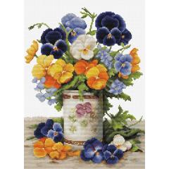 Luca-S Stickpackung - Pansies Bouquet