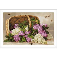 Luca-S Stickpackung Gobelinpackung - Basket of lilacs