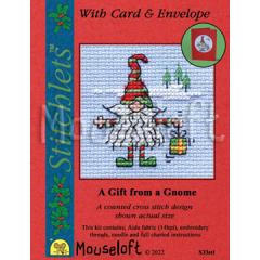 Stickpackung Mouseloft - A Gift from a Gnome mit Passepartoutkarte