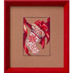 Nora Corbett - Red Ribbon Stocking (Christmas Fair Isle Red Collection)