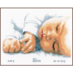 Vervaco Stickpackung -  Geburtsbild Baby