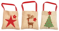 Vervaco Stickpackung - Geschenktaschen Weihnachten 3er-Set