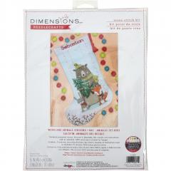 Stickpackung Dimensions - Woodland Animal Stocking