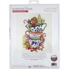 Dimensions Stickpackung - Christmas Tea