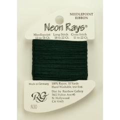 Rainbow Gallery Neon Rays - Dark Forest Green