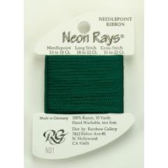 Rainbow Gallery Neon Rays - Forest Green