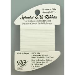 Rainbow Gallery Splendor Silk Ribbon - Cool White