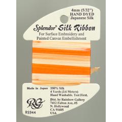 Rainbow Gallery Splendor Silk Ribbon - Orange Sherbet