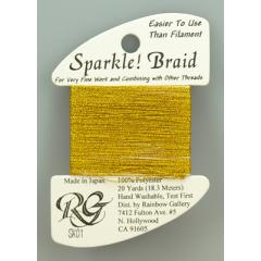 Rainbow Gallery Sparkle! Braid - Yellow Gold