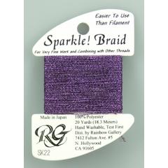 Rainbow Gallery Sparkle! Braid - Dark purple