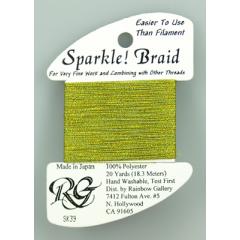 Rainbow Gallery Sparkle! Braid - Yellow Green