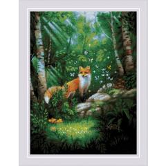 Riolis - Stickbild Fox in the Forest