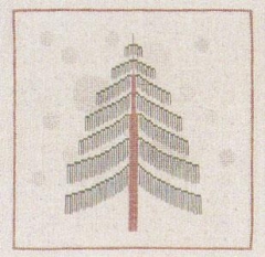 Fremme Stickpackung - Weihnachtsbaum 24x24 cm