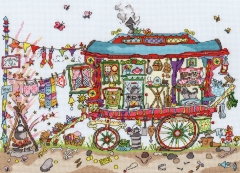 Bothy Threads Stickpackung - Cut Thru´ Gypsy Wagon
