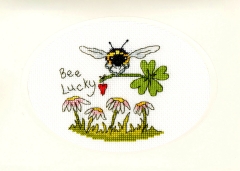 Bothy Threads Stickpackung - Greeting Card - Bee Lucky