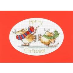 Bothy Threads Stickpackung - Christmas Card - Mice on Ice